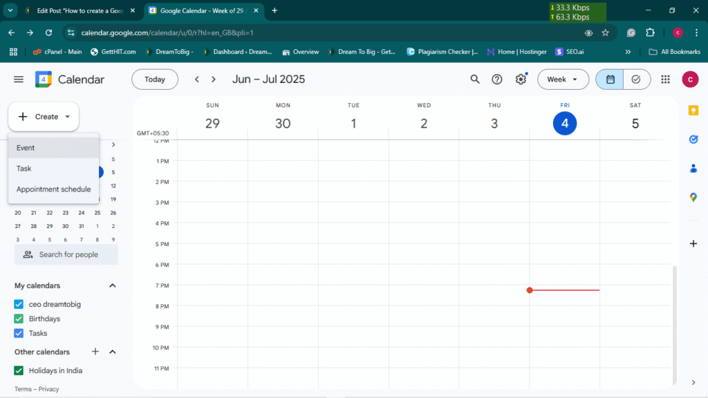 Google calendar by dreamtobig