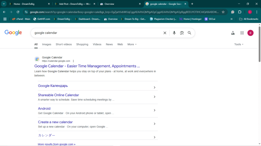 Google calendar by dreamtobig