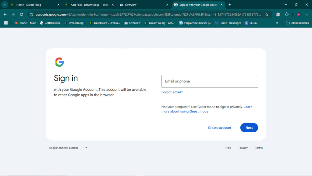 Google calendar by dreamtobig