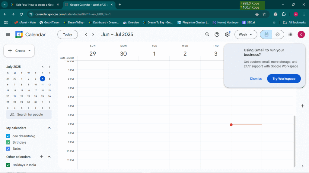 Google calendar by dreamtobig